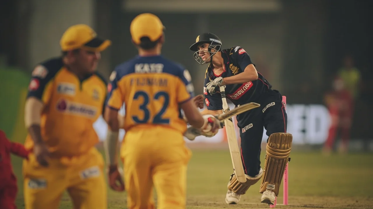 Sideline view of a cricketer in action during a short-format domestic fixture, illustrating the Sher-e-Punjab T20 player profile